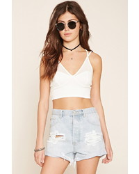Forever 21 Mesh Paneled Cropped Cami