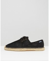 Soludos Mesh Lace Up Espadrilles