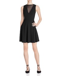 French Connection Viola Mesh Inset Dress