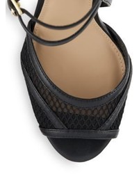 Saks Fifth Avenue Riva Double Strap Mesh Sandals
