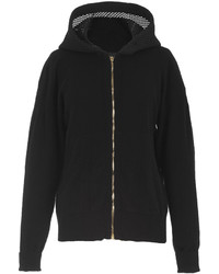 Burberry Cashmere Knit Hoodie With Mesh Hood