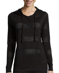 Made For Life Made For Life Long Sleeve Jacquard Mesh Hoodie
