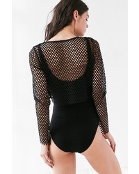 Out From Under 2 In 1 Mesh Long Sleeve Bodysuit