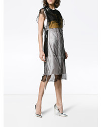 Calvin Klein 205W39nyc X Andy Warhol Foundation Layered Tulle And Satin Dress
