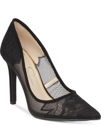 Jessica Simpson Camba Lace Pointed Toe Pumps Shoes