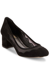 424 Fifth Vinney Mesh Accented Suede Pumps