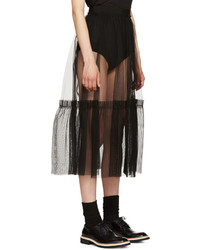 MSGM Black Crinoline Skirt