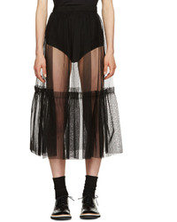 MSGM Black Crinoline Skirt
