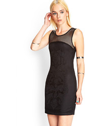 Black Mesh and Strass Tank Dress and Boxer S