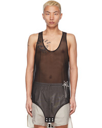 Rick Owens Black Champion Edition Basketball Tank Top