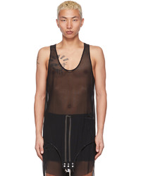 Rick Owens Black Champion Edition Basketball Tank Top