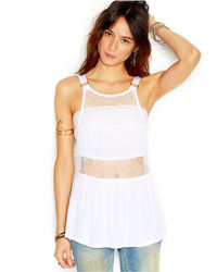 Free People Snap Out Of It Rings And Things Mesh Tank