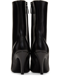 Balenciaga Black Slash Heel Boots