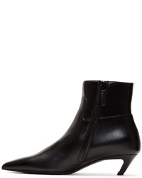 Balenciaga Black Slash Heel Boots