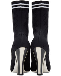 Fendi Black Stretch Sock Boots