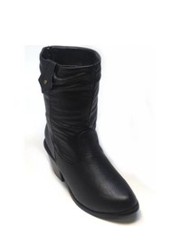 Blue Westy Black Mid Calf Western Boots