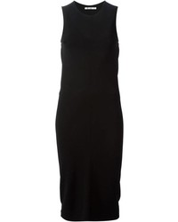 Alexander Wang T By Draped Back Fitted Midi Dress