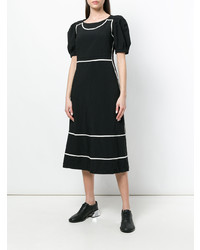 Comme Des Garcons Comme Des Garcons Comme Des Garons Comme Des Garons Contrast Trim Puff Sleeve Dress