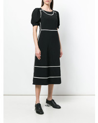 Comme Des Garcons Comme Des Garcons Comme Des Garons Comme Des Garons Contrast Trim Puff Sleeve Dress