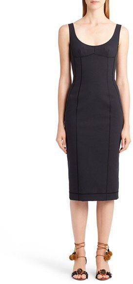 Dolce & Gabbana Dolcegabbana Seamed Scuba Midi Dress, $2,195 | Nordstrom |  Lookastic