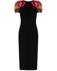 Dolce & Gabbana Flower Appliqu Midi Dress