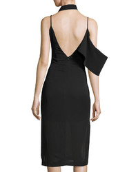 Keepsake Laika Asymmetric Midi Dress Black