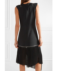 TRE by Natalie Ratabesi Liberty Asymmetric Zip Detailed Crepe Midi Dress