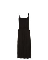 New Look Black Strappy Cinched Waist Midi Dress