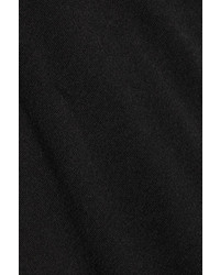James Perse Ruched Stretch Cotton Jersey Dress Black