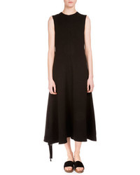Proenza Schouler Sleeveless Midi Dress Wside Ties Black