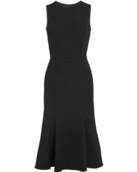 Dolce & Gabbana Stretch Crepe Midi Dress Black