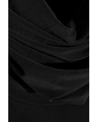 Norma Kamali Stretch Jersey Turtleneck Midi Dress Black