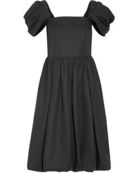 Co Tton Midi Dress Black