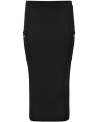 Boohoo Annorah Pocket Side Eyelet Detail Midi Skirt