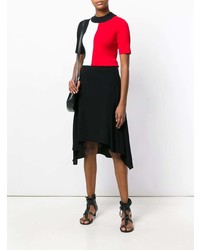 Sonia Rykiel Asymmetric Hem Midi Skirt