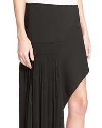 Anthony Vaccarello Asymmetrical Pleated Skirt