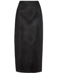 Galvan High Waisted Knit Midi Skirt
