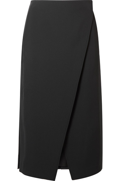 Beaufille Kari Pleated Twill Wrap Skirt, $228 | NET-A-PORTER.COM ...