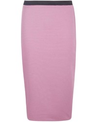 Boohoo Lelianna Ribbed Midi Skirt