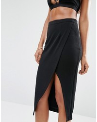 Naanaa Split Front Midi Skirt