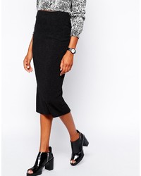 Monki Quilted Pencil Skirt