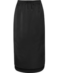 Alexander Wang T By Sold Out Asymmetric Satin Midi Skirt