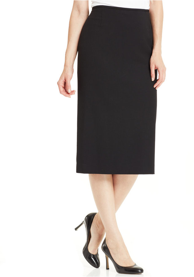 Tahari Asl Midi Column Skirt, $69 | Macy's | Lookastic