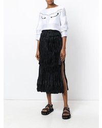 Sacai Textured Midi Skirt