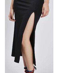 Thigh Split Midi Skirt