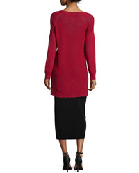 Eileen Fisher Washable Wool Midi Pencil Skirt Black