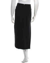 Tom Ford Wool Leather Trimmed Skirt W Tags
