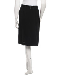 Chanel Wool Midi Skirt