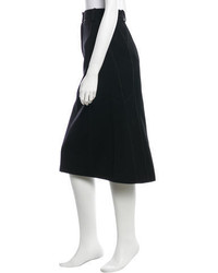 Louis Vuitton Wool Midi Skirt