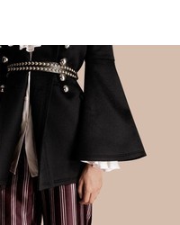 Burberry Bell Sleeved Military Wool Jacket